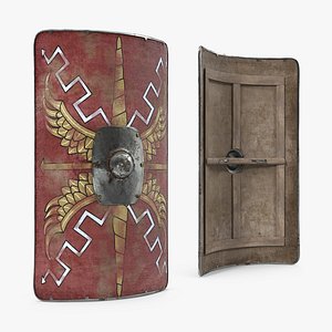 roman medieval shield 3d 3ds