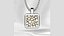 3D Beautiful Cubic Shape Gold Pendant model