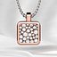 3D Beautiful Cubic Shape Gold Pendant model