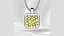 3D Beautiful Cubic Shape Gold Pendant model