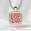3D Beautiful Cubic Shape Gold Pendant model