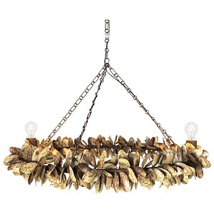 Siena chandelier by Palecek 3D model