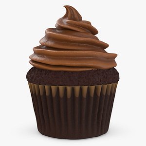 Chocolate Cupcake 3D