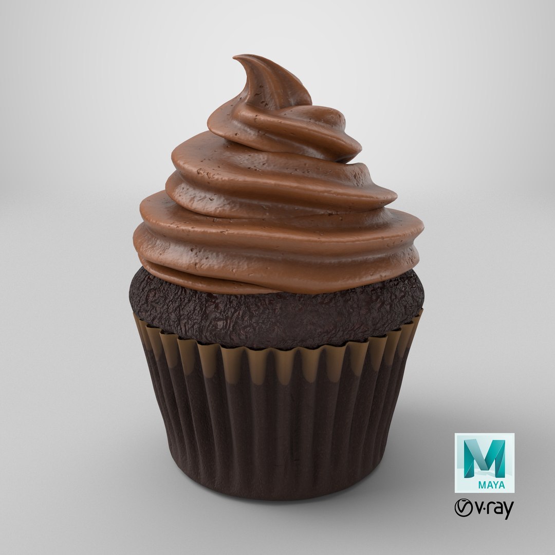 Chocolate Cupcake 3D https://p.turbosquid.com/ts-thumb/DU/V4hsgk/Tw/stemcell_maya_vray_render/png/1737729328/1920x1080/fit_q87/aa84108b0b3253c826b63ec89991f9a4582747ff/stemcell_maya_vray_render.jpg