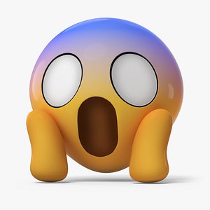 Emoji Face Screaming in Fear