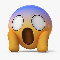 Emoji Face Screaming in Fear