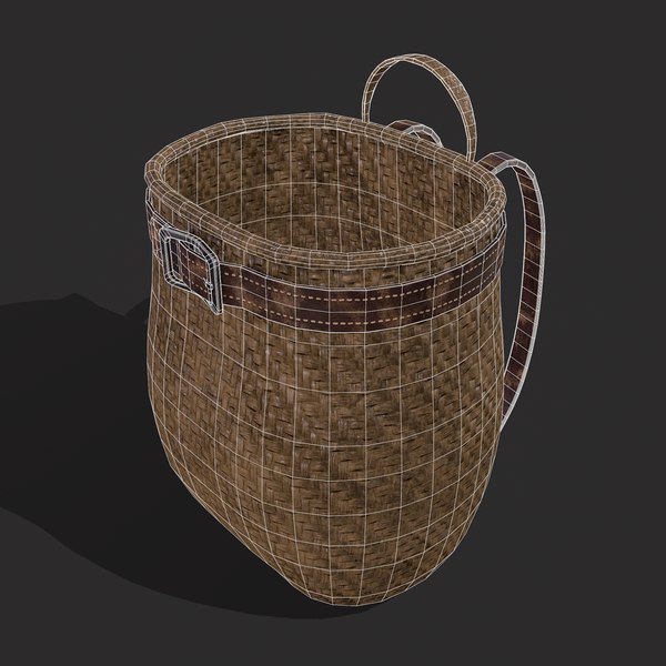 3D Woven Backpack Basket - TurboSquid 1841625