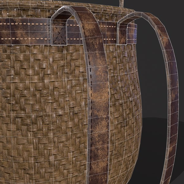 3D Woven Backpack Basket - TurboSquid 1841625