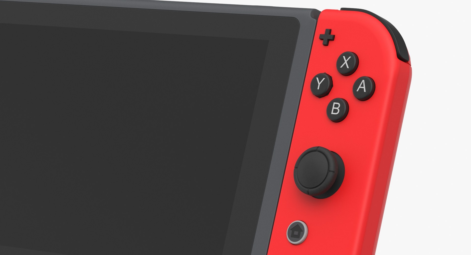 Nintendo Switch Console Controllers Blank and Generic Box 3D model