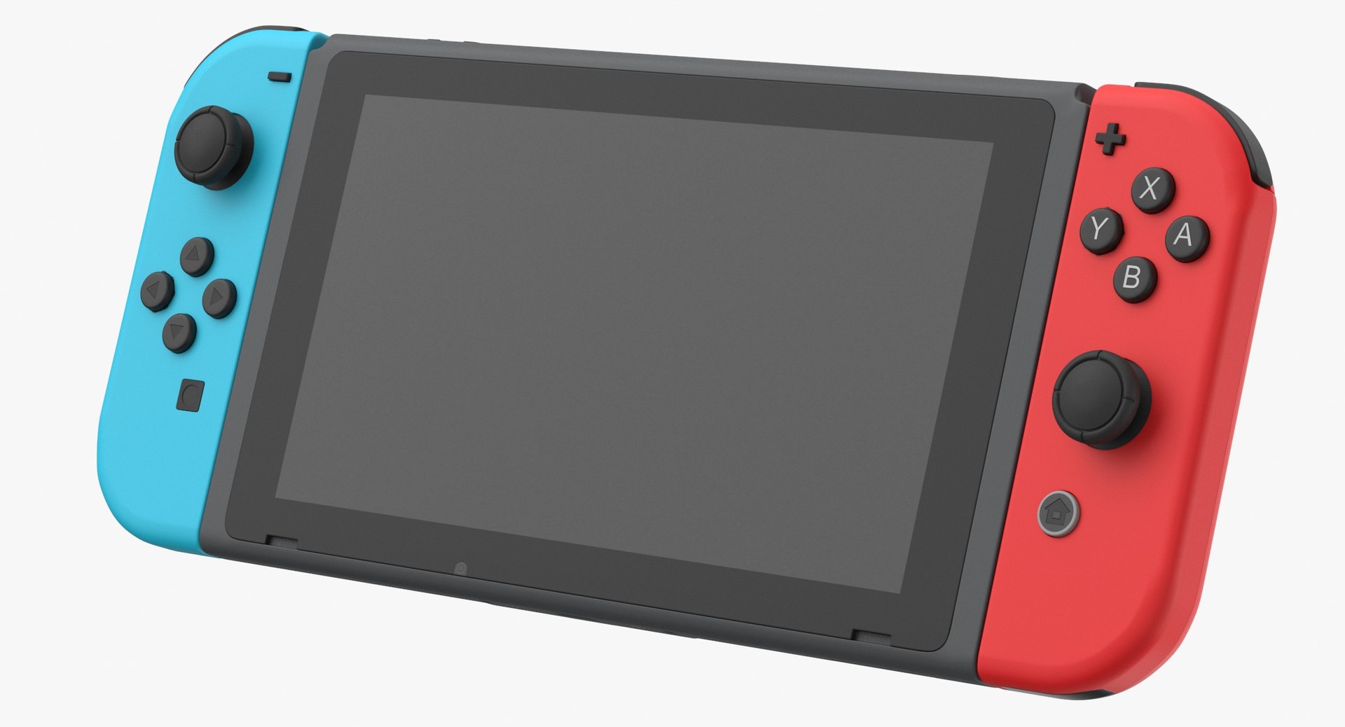 Nintendo Switch Console Controllers Blank and Generic Box 3D model