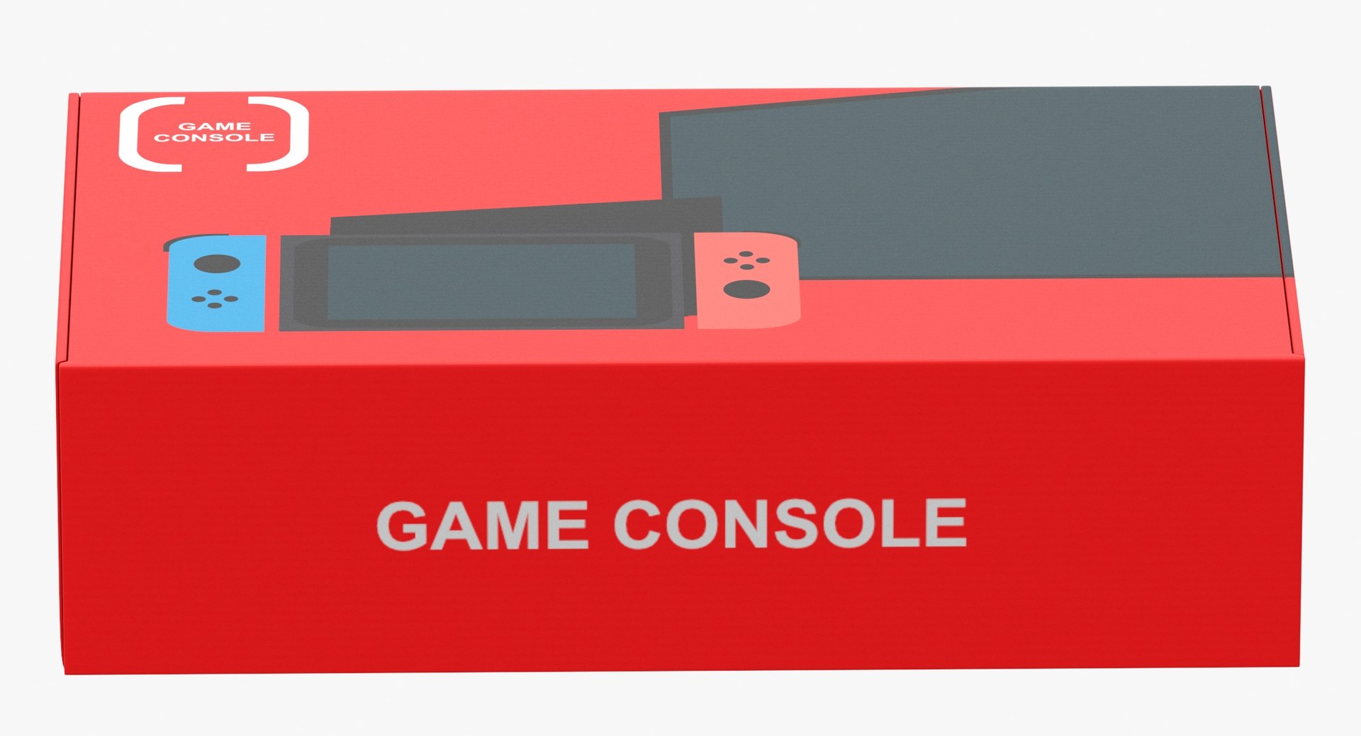 Nintendo Switch Console Controllers Blank And Generic Box 3D Model