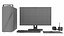 3D model Office and Gaming Desktop Computer