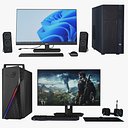 Büro- und Gaming-Desktop-Computer