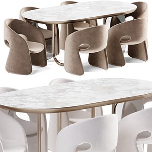 Dining set 7 3D model
