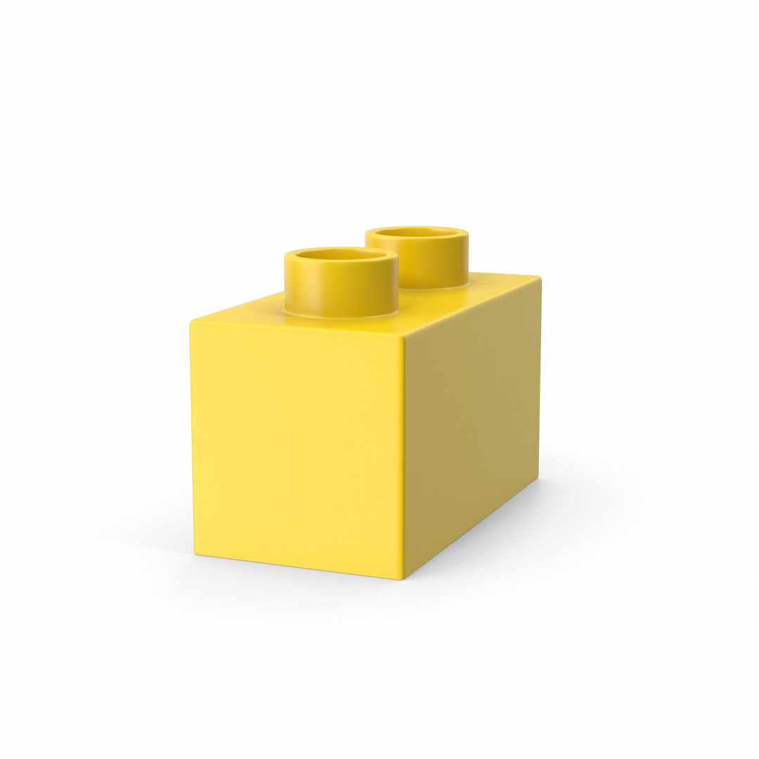 3D Brick Toy 2x1 - TurboSquid 2186628