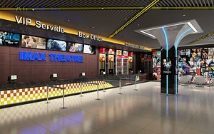 Cinema Lobby 01 model