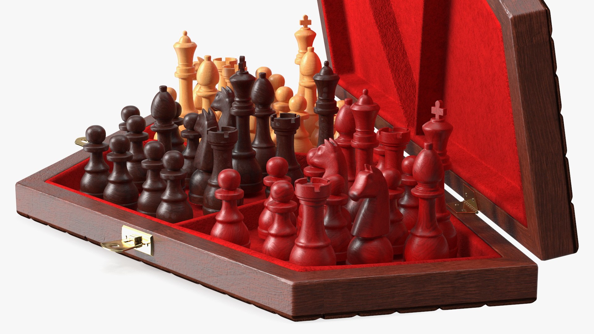 3D Three Player Chess Set Open - TurboSquid 2025446