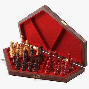 Three Player Chess Set Open