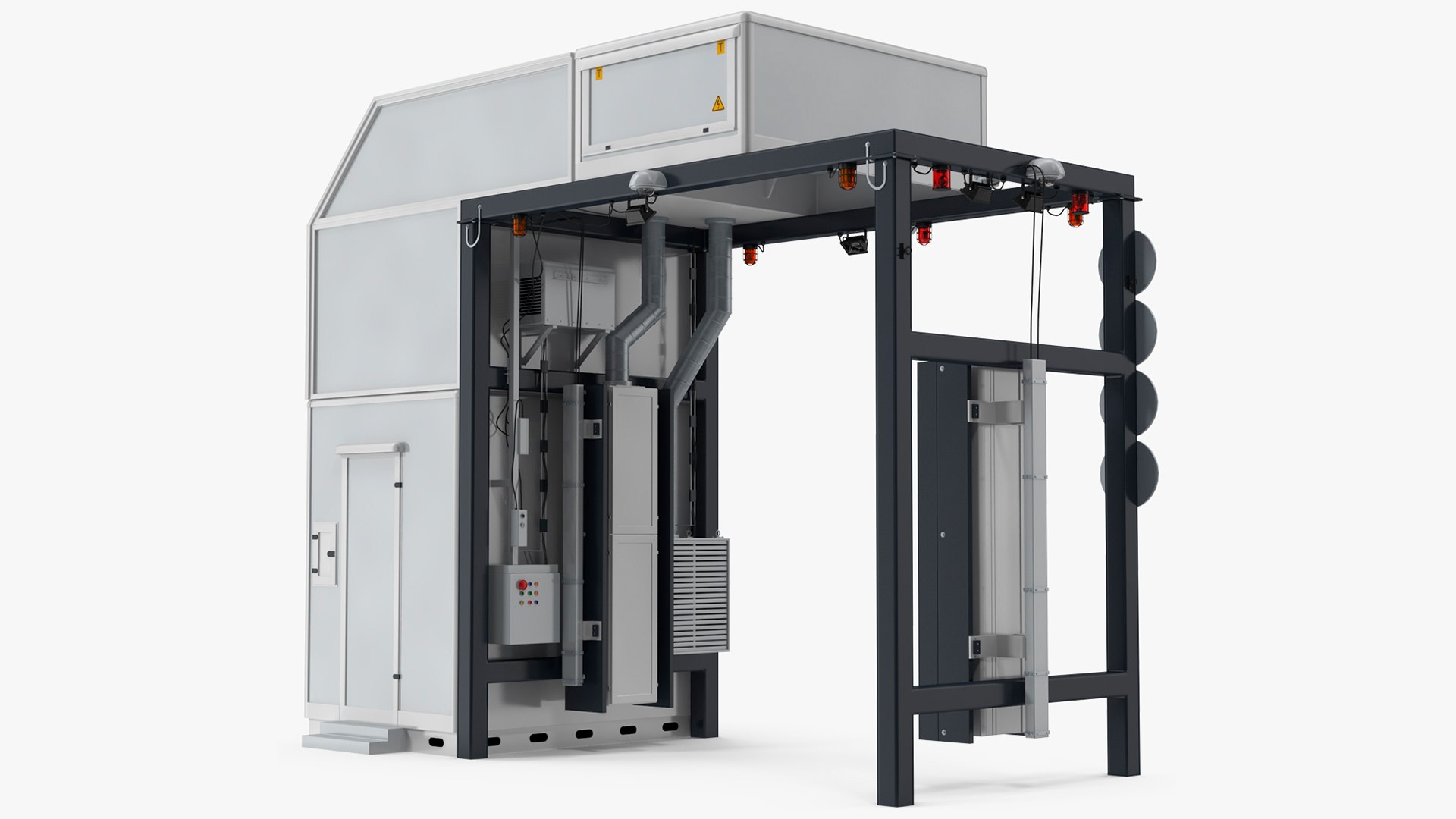 Cargo and Vehicle Inspection Scanner 3D model preview