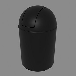 3D model trash bin