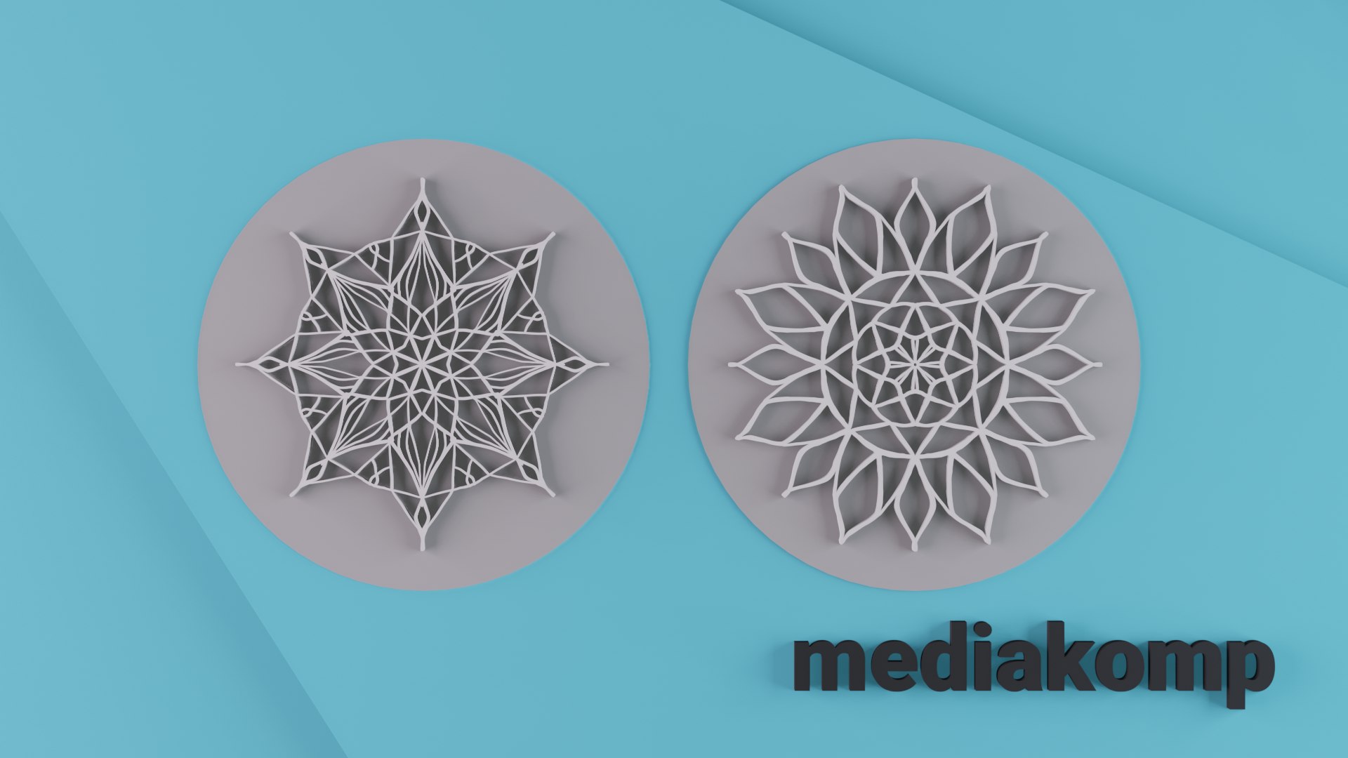 modelo 3d Stamps for pottery - mandala patterns set - TurboSquid 2061353