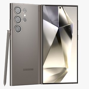3D Samsung Galaxy S24 Ultra Titanium Gray