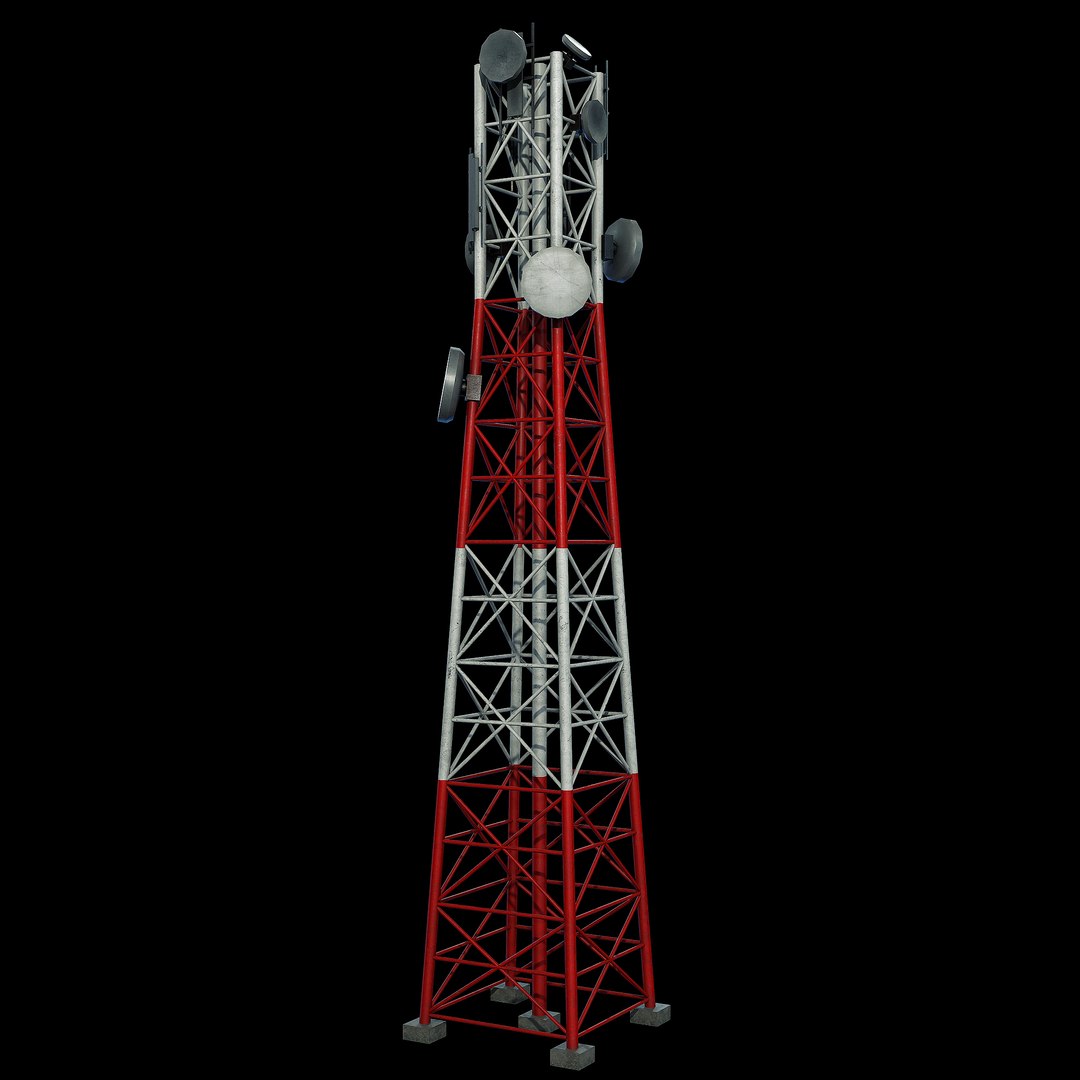 Signal Tower model - TurboSquid 2017110