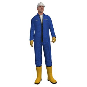 Worker O3 LOD1 Rigged