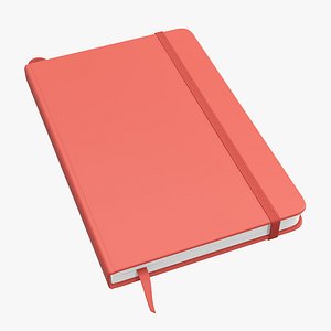 Notebook hardcover with strap A5 small