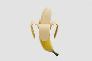 Open Banana 3d model 3D model
