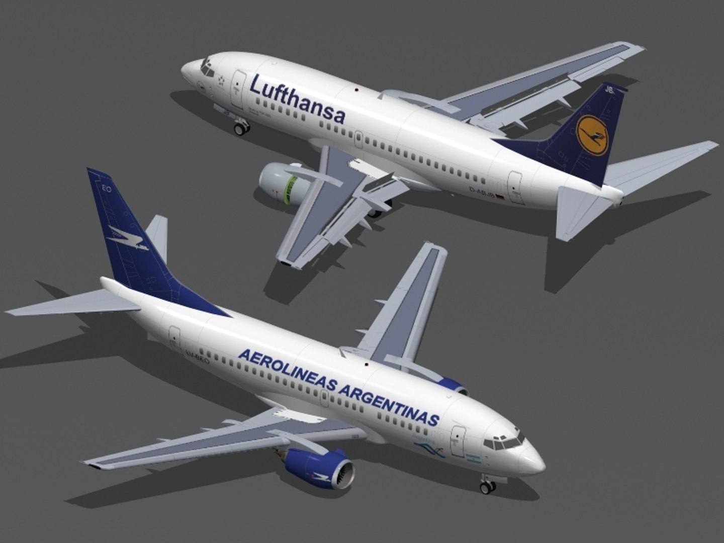 3d Model B 737-500