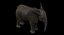 Bebê de elefante africano costurado