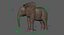Bebê de elefante africano costurado