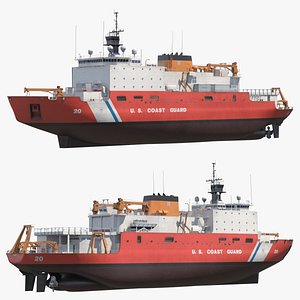 USCGC Healy Arctic Research Icebreaker Ship Simplified