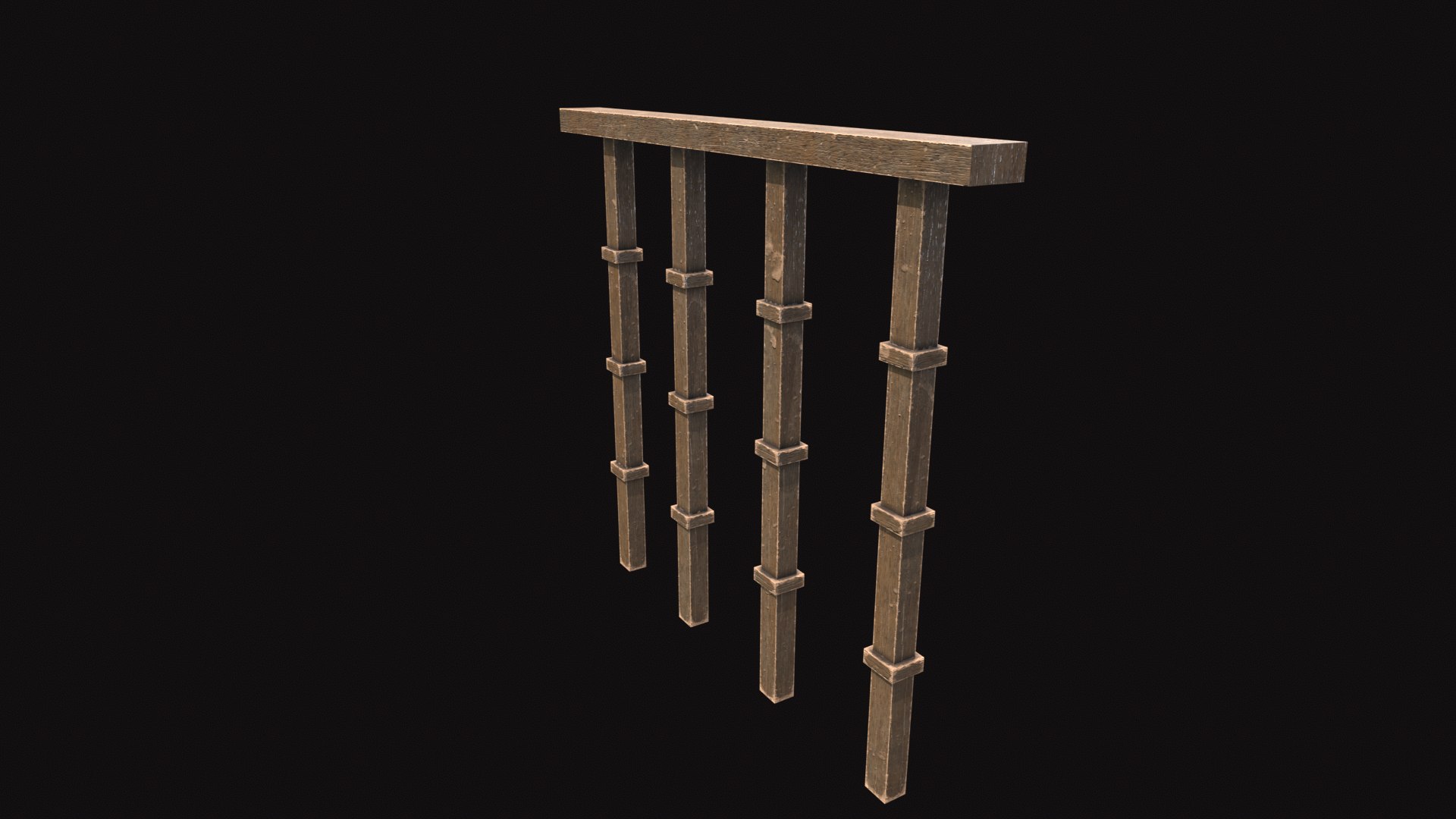Medieval Railing 01 3D Model - TurboSquid 2321117