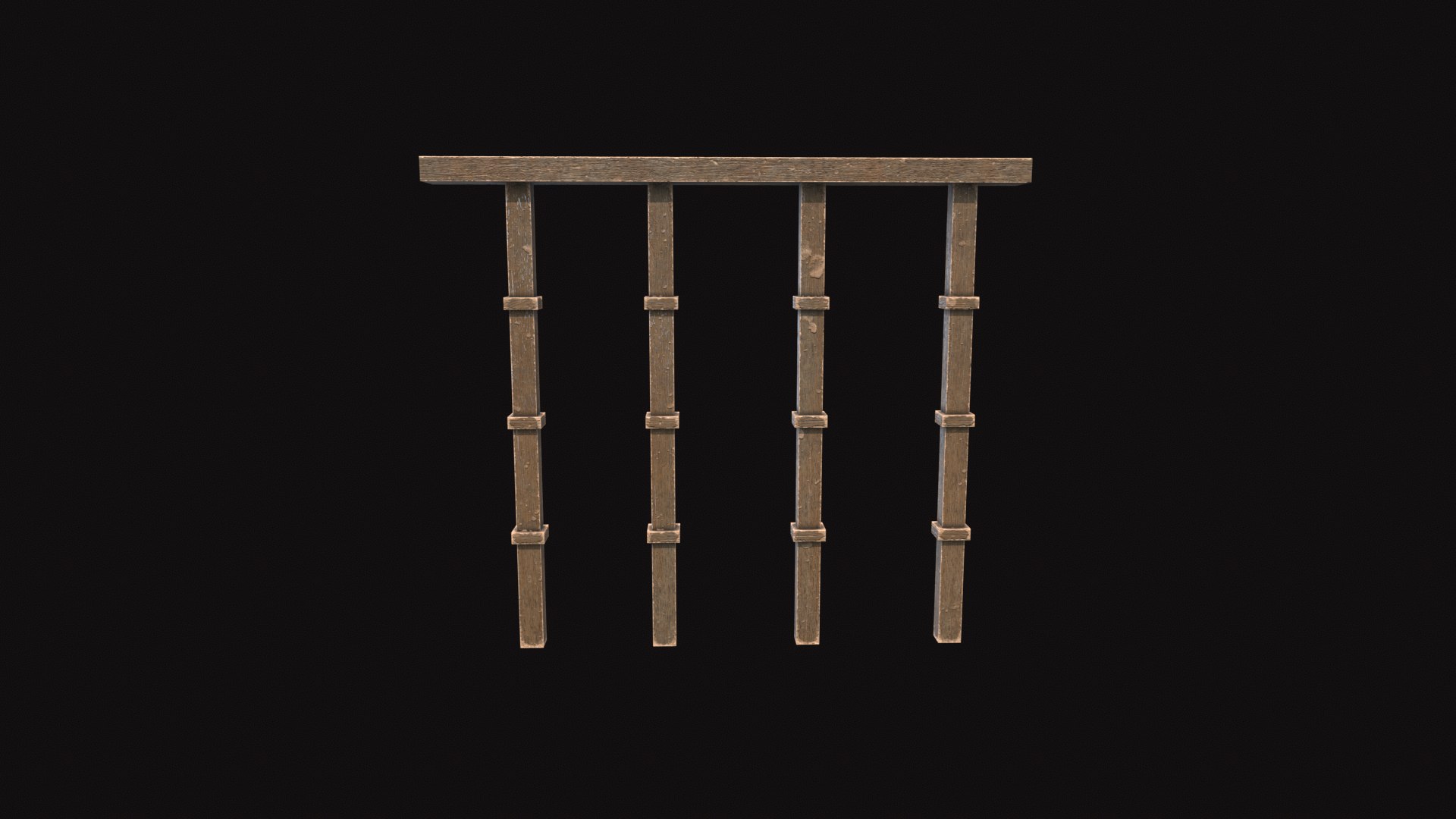 Medieval Railing 01 3D Model - TurboSquid 2321117