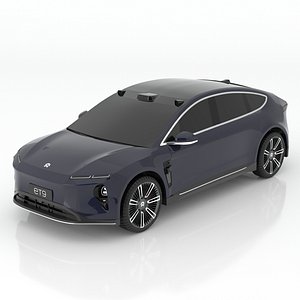 Nio ET9 Electric Car 3D Model 2025 Southern Star Blue
