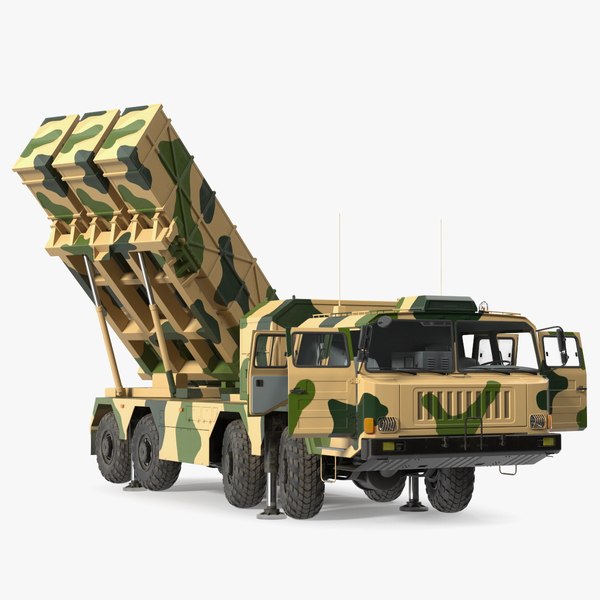 Maya용으로 제작된 중국 MLRS WS-2D 모래 위장 3D 모델 - TurboSquid 2222068