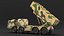 3D model Chinese MLRS WS-2D Sand Camouflage Rigged for Maya