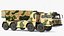3D model Chinese MLRS WS-2D Sand Camouflage Rigged for Maya