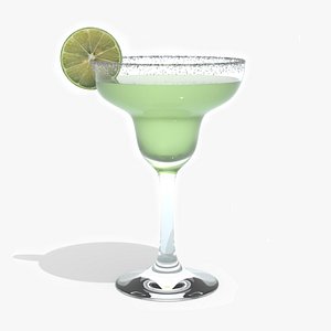 3D model Margarita Cocktail - with Lime
