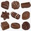 Colección de bombones de chocolate 1