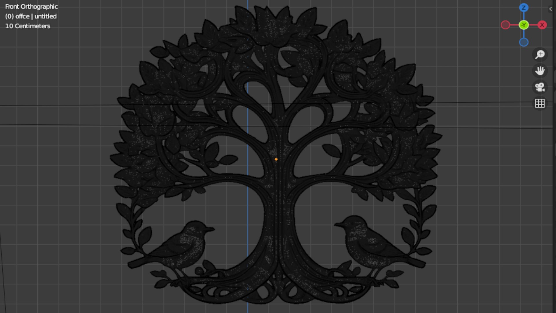 3D Model Decor Set Wall Panel Wall Tree Relief Mural CNC 44 ...