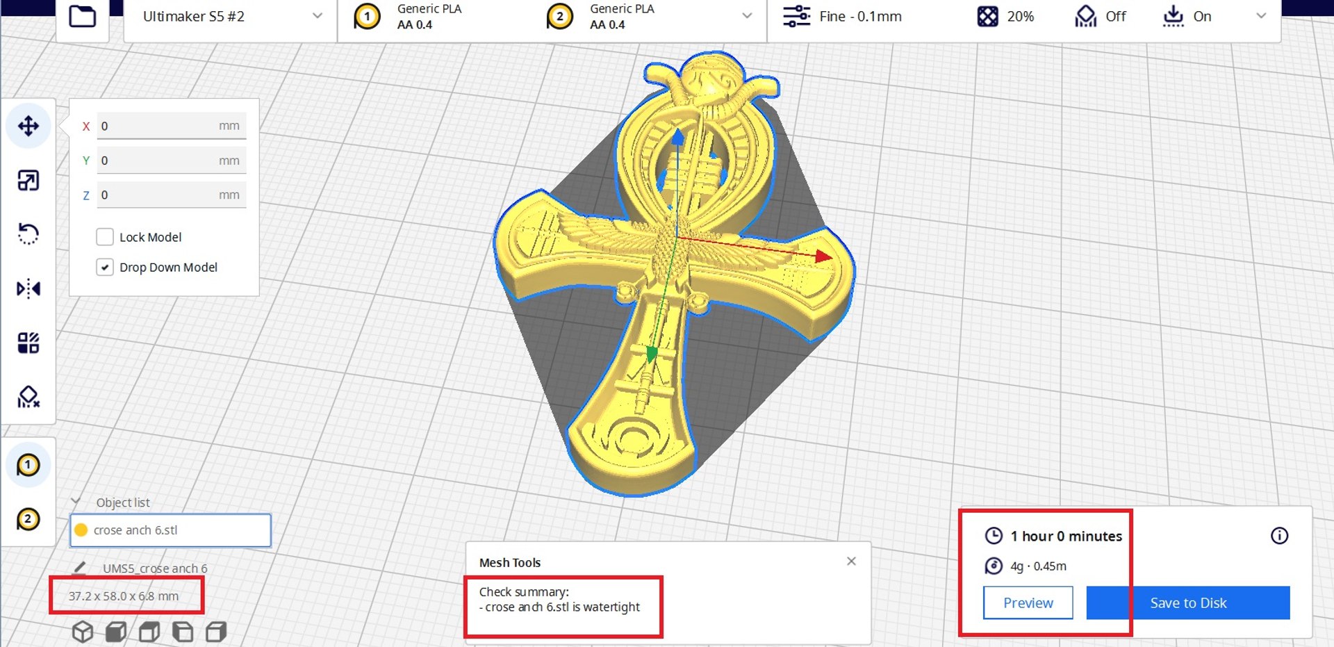 3D Ankh Cross Pendant Ancient Necklaces Model - TurboSquid 2079110