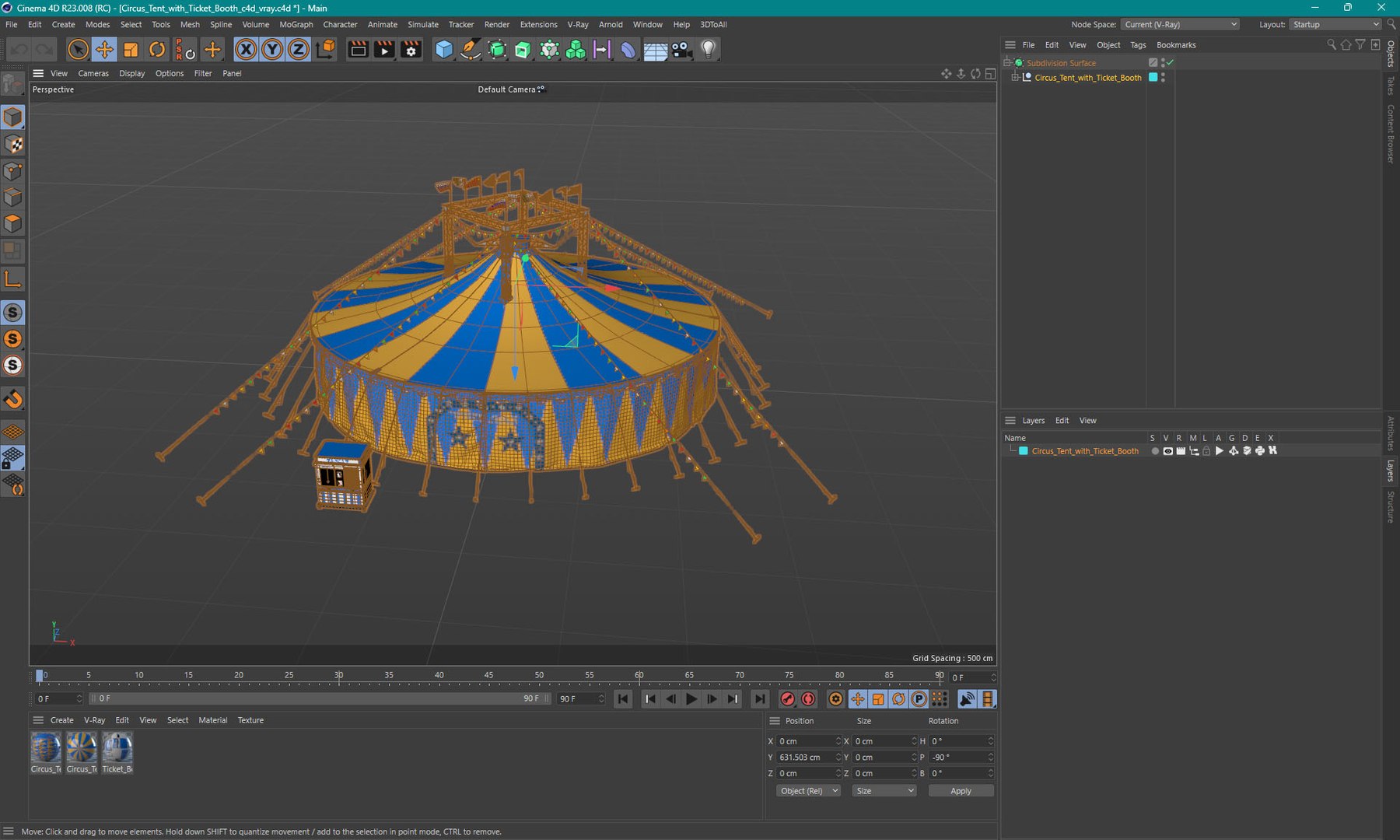 Circus Tent with Ticket Booth model https://p.turbosquid.com/ts-thumb/DV/PtOS8j/jn/circustentwithticketbooth3dsmodel033/jpg/1729705006/1920x1080/fit_q87/ffd4c258a0bfefd207c9296d9563dfd8ac6b6747/circustentwithticketbooth3dsmodel033.jpg