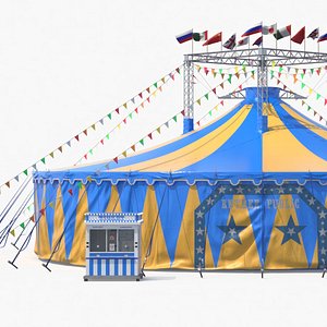 Circus Tent with Ticket Booth