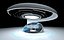 Stand d'exposition sur les technologies futuristes de science-fiction