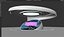 Stand d'exposition sur les technologies futuristes de science-fiction