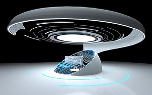 Sci Fi Futuristic Technology Exhibition Booth