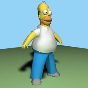 Homer Simpson 3D